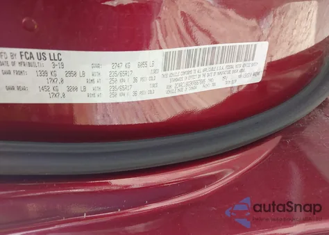 2019 Chrysler Pacifica Touring L z USA, uszkodzony, nr VIN 2C4RC1BG3KR667605